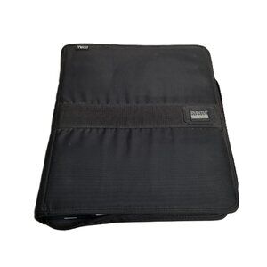 Vintage Mead Five Star Zipper Binder Black 3 Ring Organizer 1991